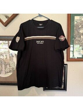 Vintage 90s/00s RARE Ducati Meccanica Racing Motorcycle Designer Shirt Size XL
